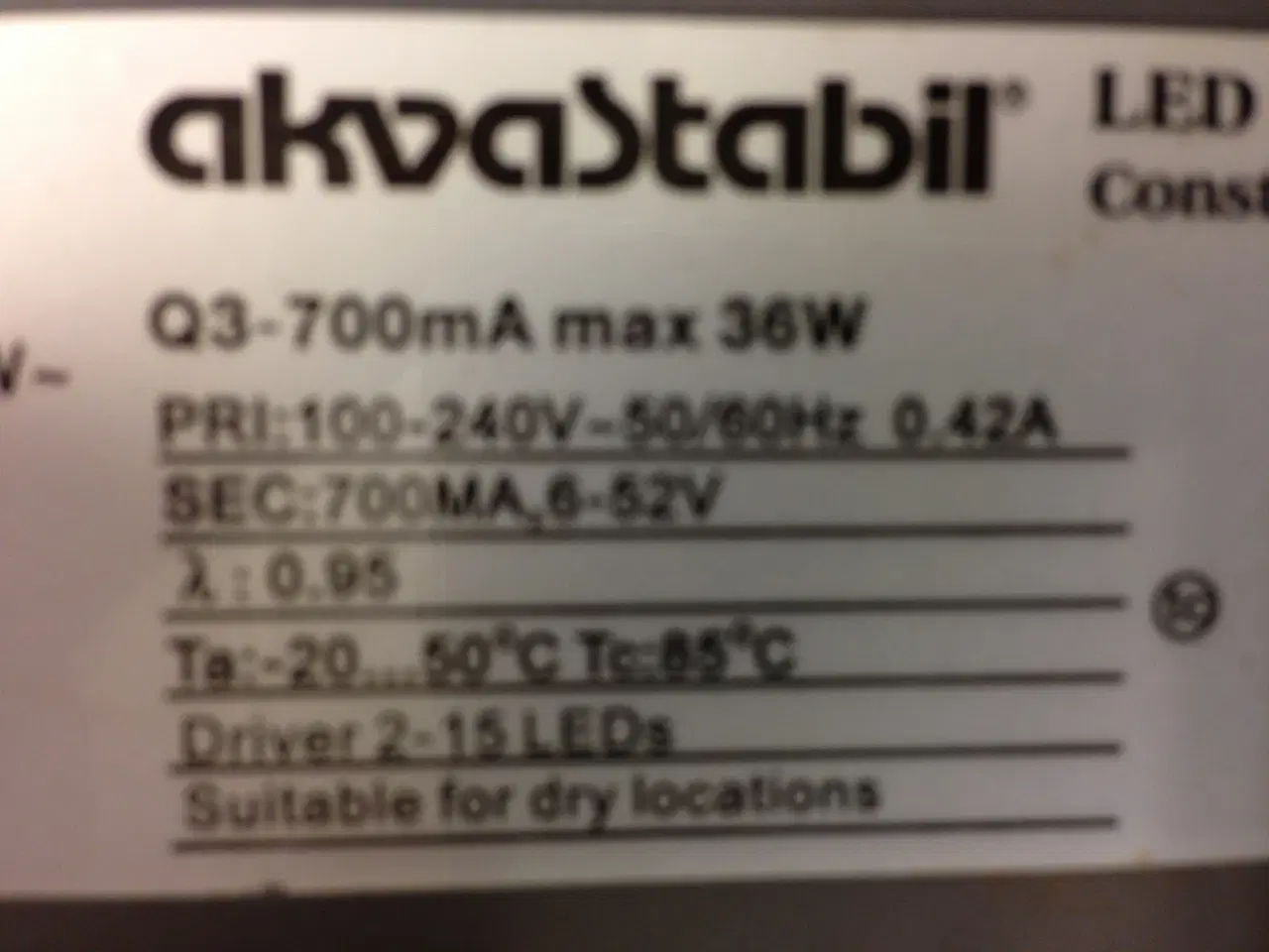 Billede 3 - Akvastabil akvarielampe kold