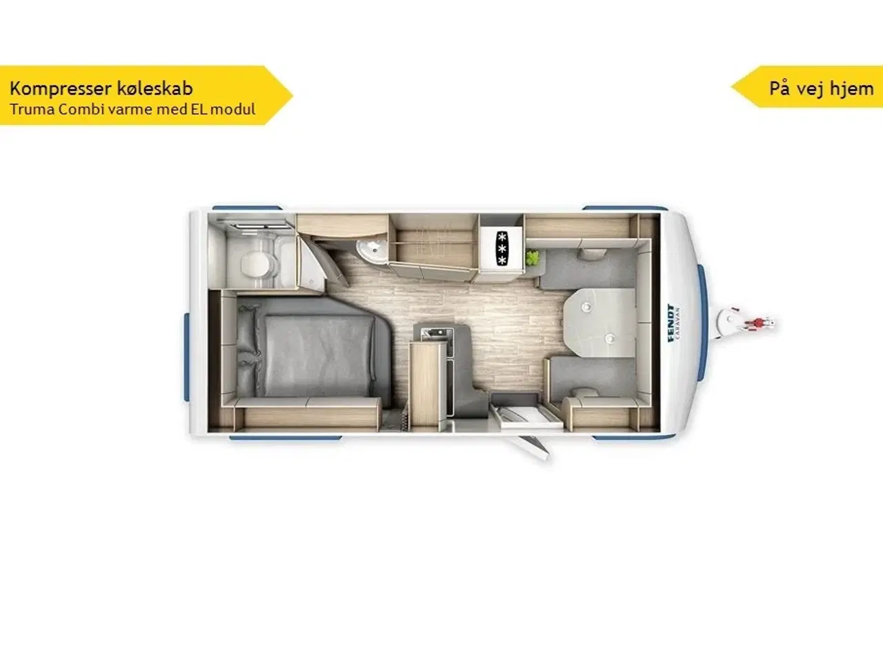 Billede 1 - 2026 - Fendt Bianco Activ 495 SFE Lækker Fendt med vinkelkøkken og franskdobbeltseng fra Hinshøj Caravan A/S