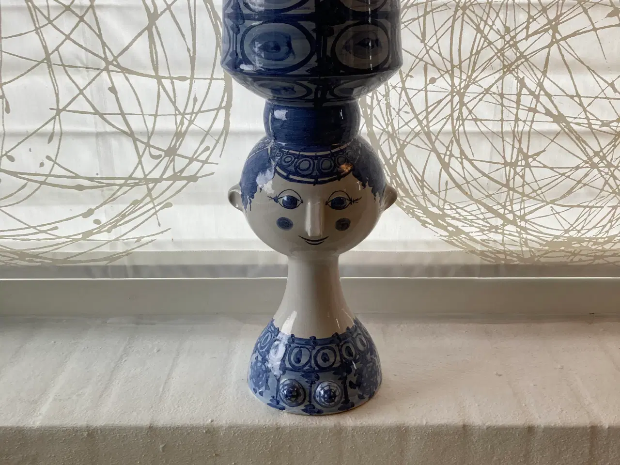 Billede 5 - Bjørn Wiinblad Kvindehoved vase