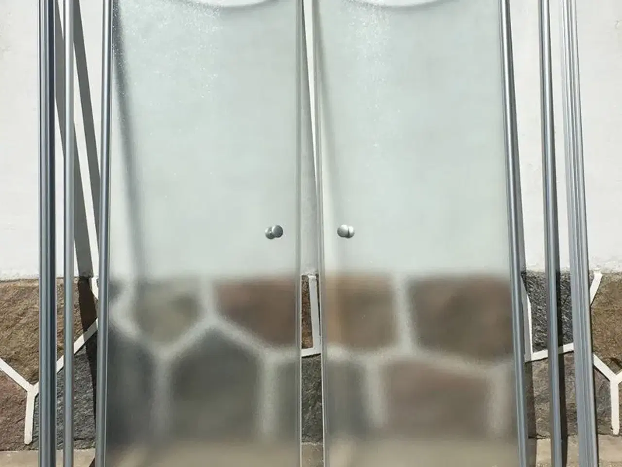 Billede 1 - Brusehjørne  matteret glas