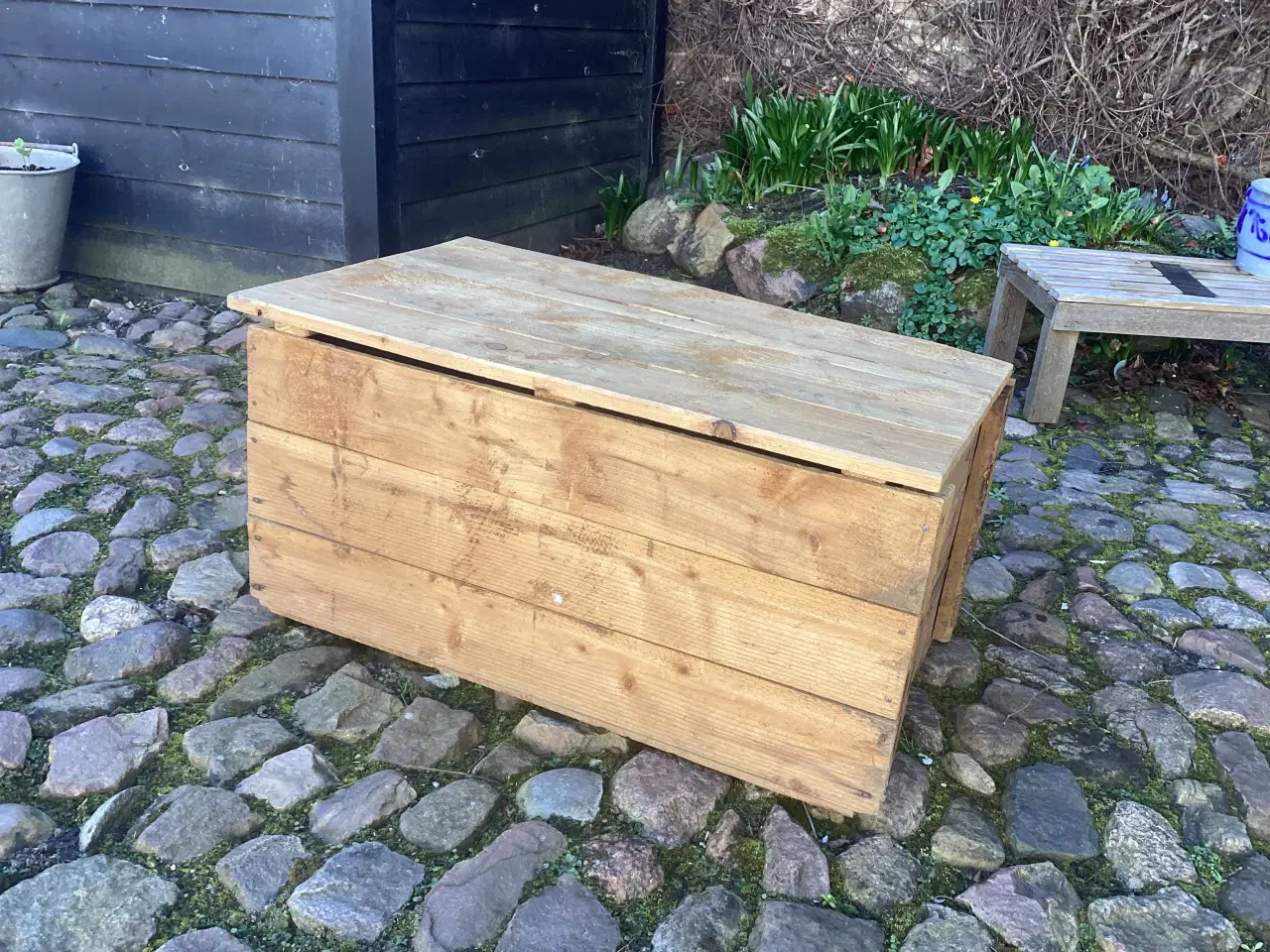 Billede 1 - Rustik trækasse med låg