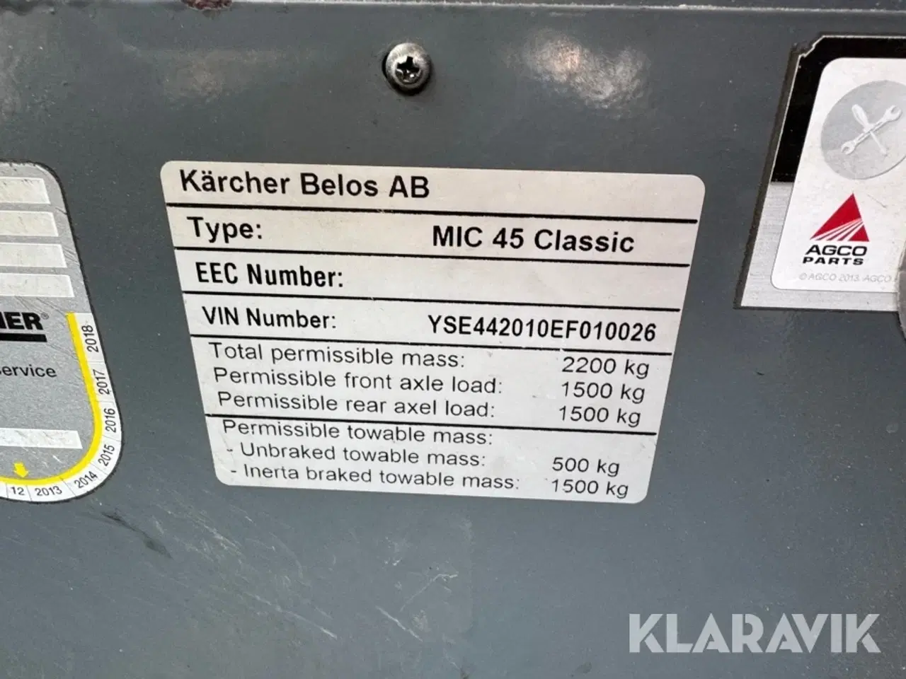 Billede 5 - Redskabsbærer Kärcher Professional MIC 45