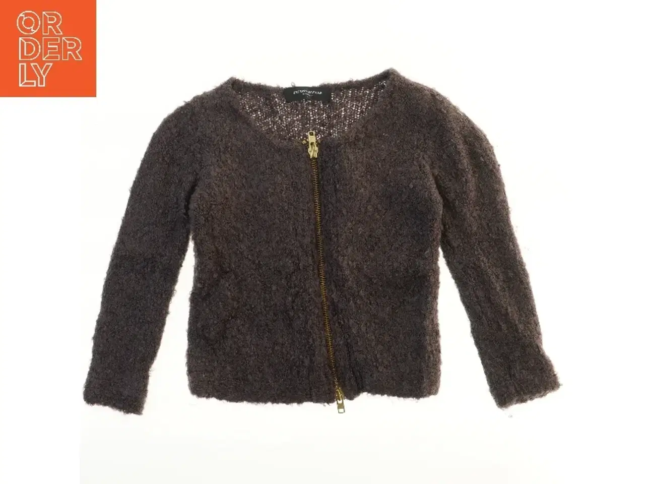 Billede 1 - Bruuns Bazar Strik Cardigan med Lynlås fra Bruuns Bazaar (str.  38x46 cm)