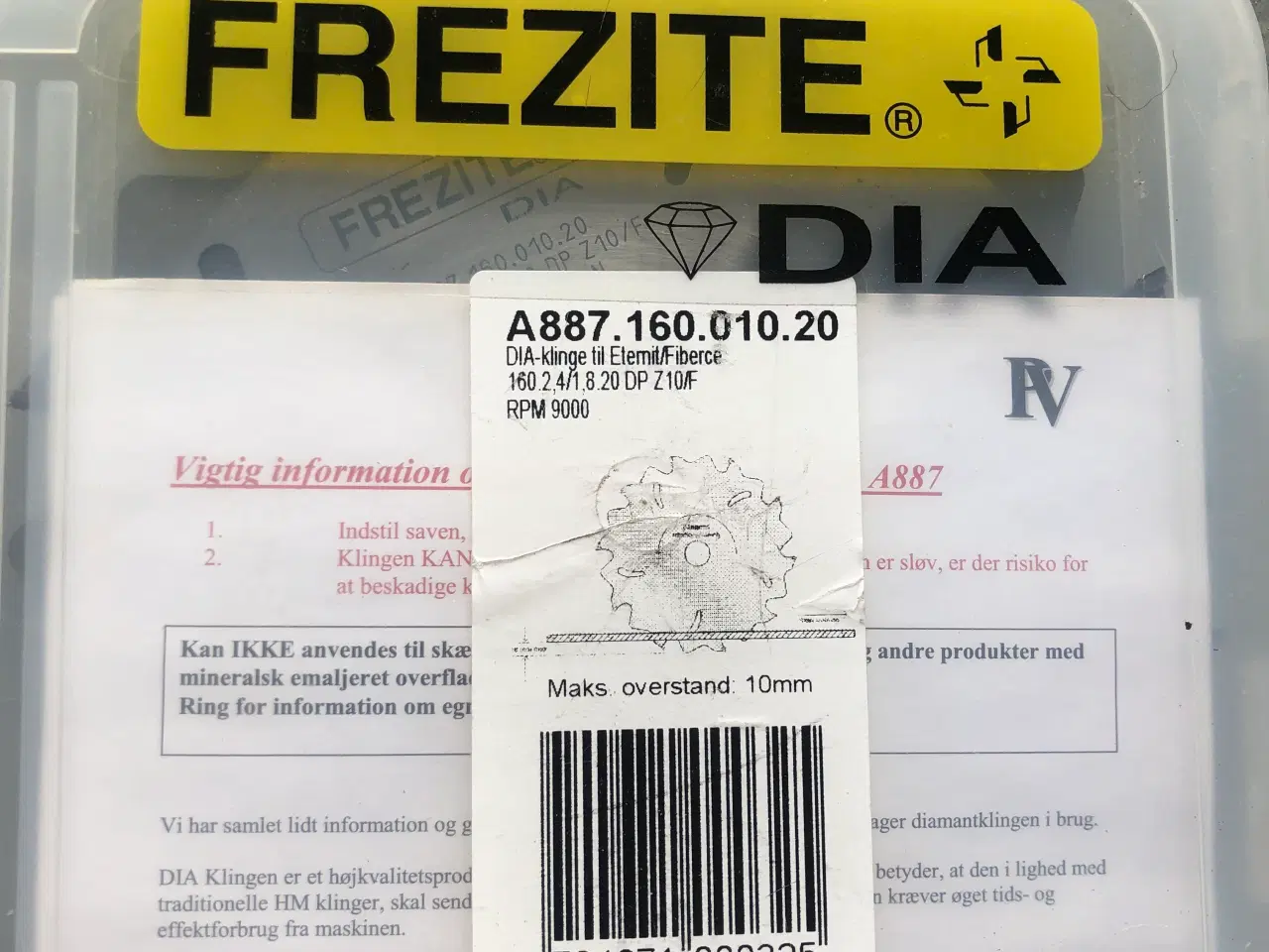 Billede 3 - Klinge til fibercememt  og iternitplader