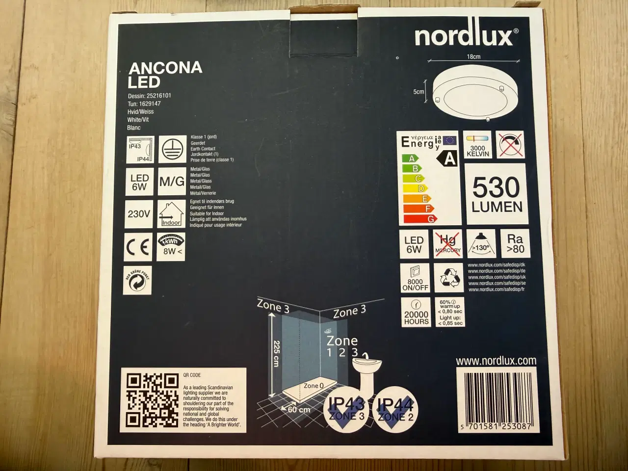 Billede 4 - Nordlux ANCONA LED loft/væglampe