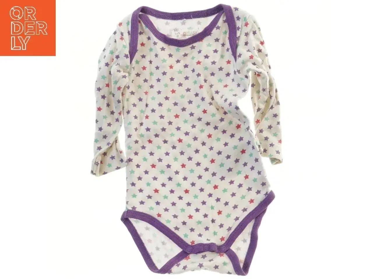 Billede 1 - Langærmet bodystocking med stjernemønster (str. 62)