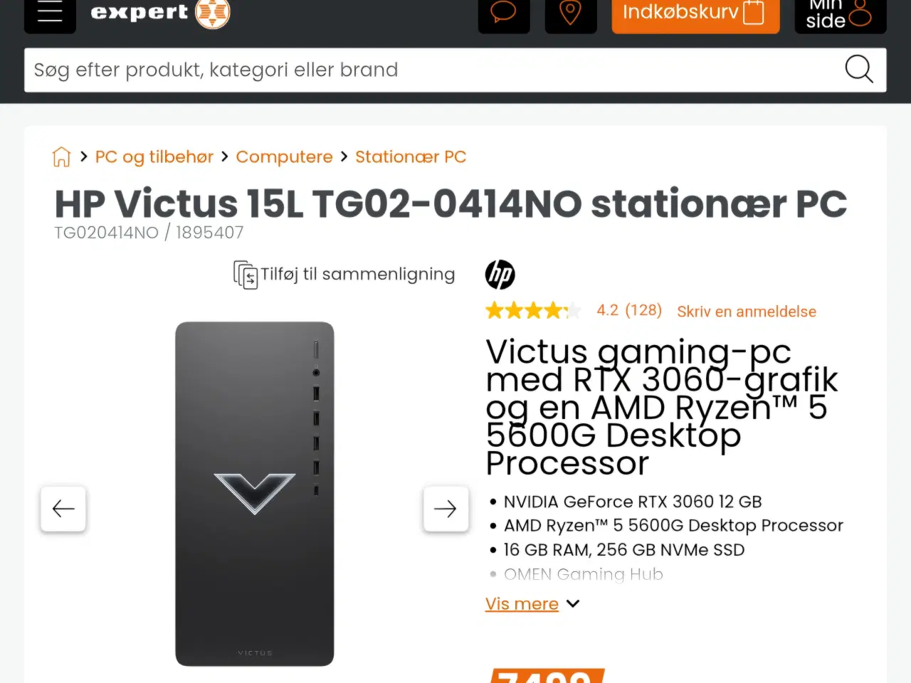 Billede 2 - RTX 3060 Gamer PC + 29" Ultra Wide skærm