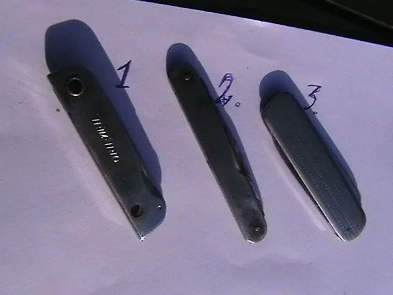 Billede 1 - 3 stk fine ældre lommeknive.