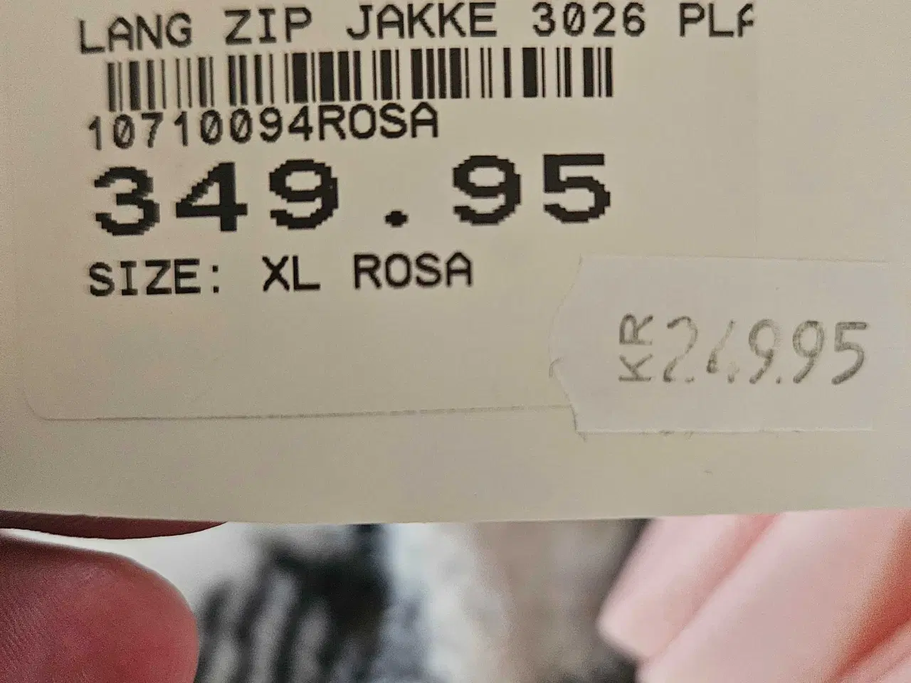 Billede 1 - CREME FRAICHE rosa jakke, størrelse XL