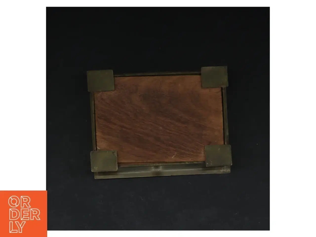 Billede 5 - Træskrin med metalbeslag (str. 14x10 cm)