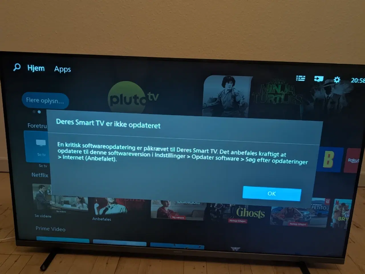 Billede 1 - Philips 4K smart tv fladskærm 