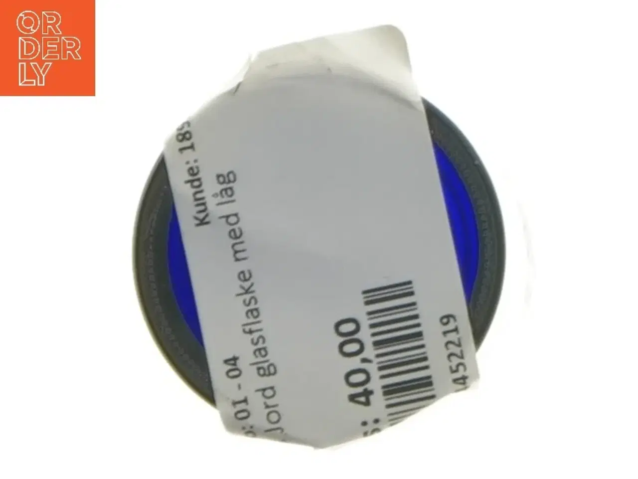 Billede 3 - Nilens Jord Blå glasflaske med låg fra Neals Yard (str. 13 cm)