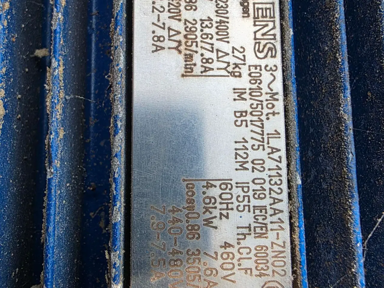 Billede 3 - 4 kw el motor med flange