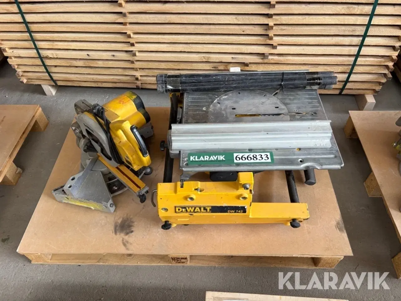 Billede 2 - Bordrundsav + kapsav Dewalt DW742 + DW707