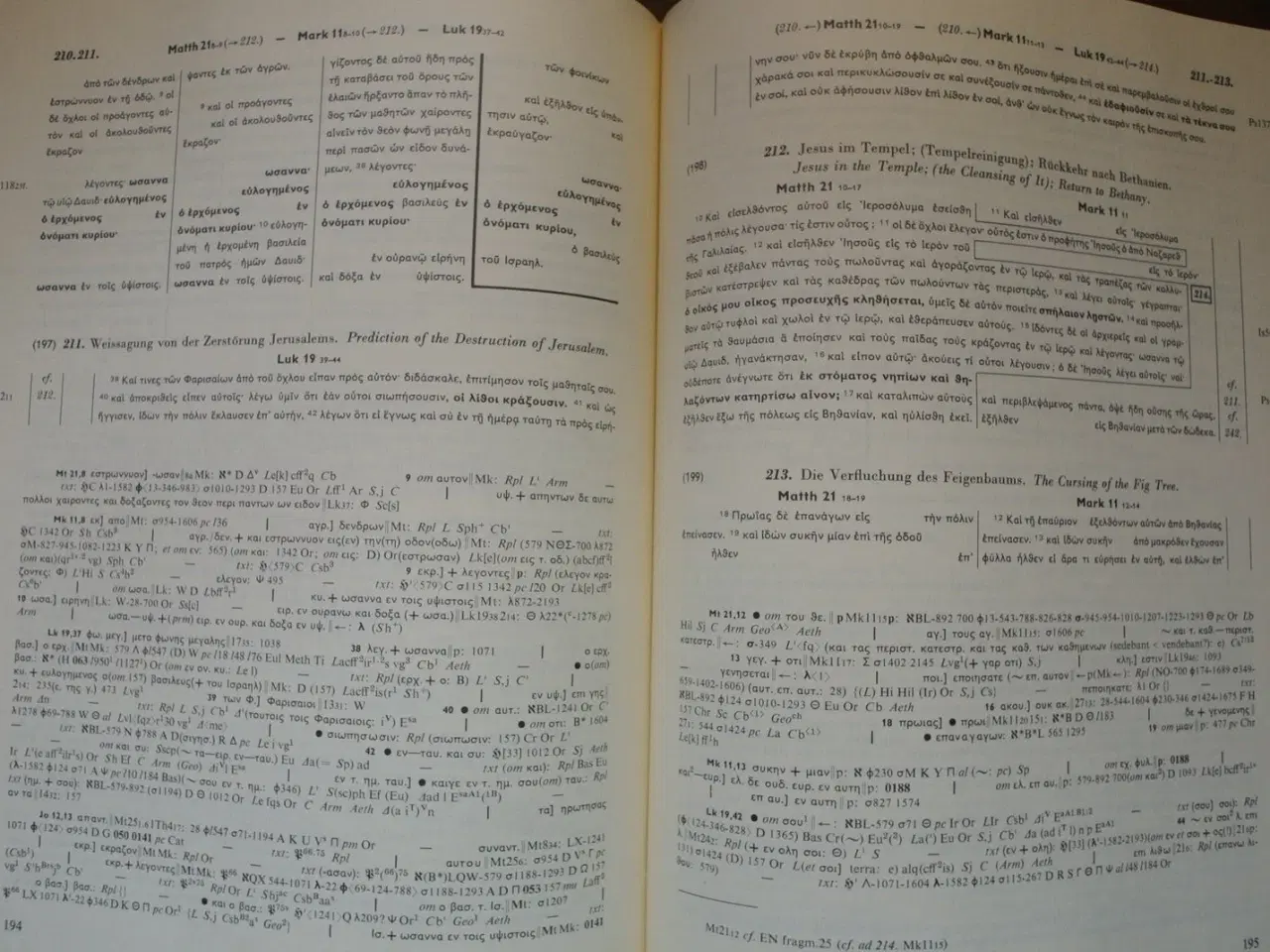 Billede 5 - synopse der drei ersten evangelien - synopsis of t