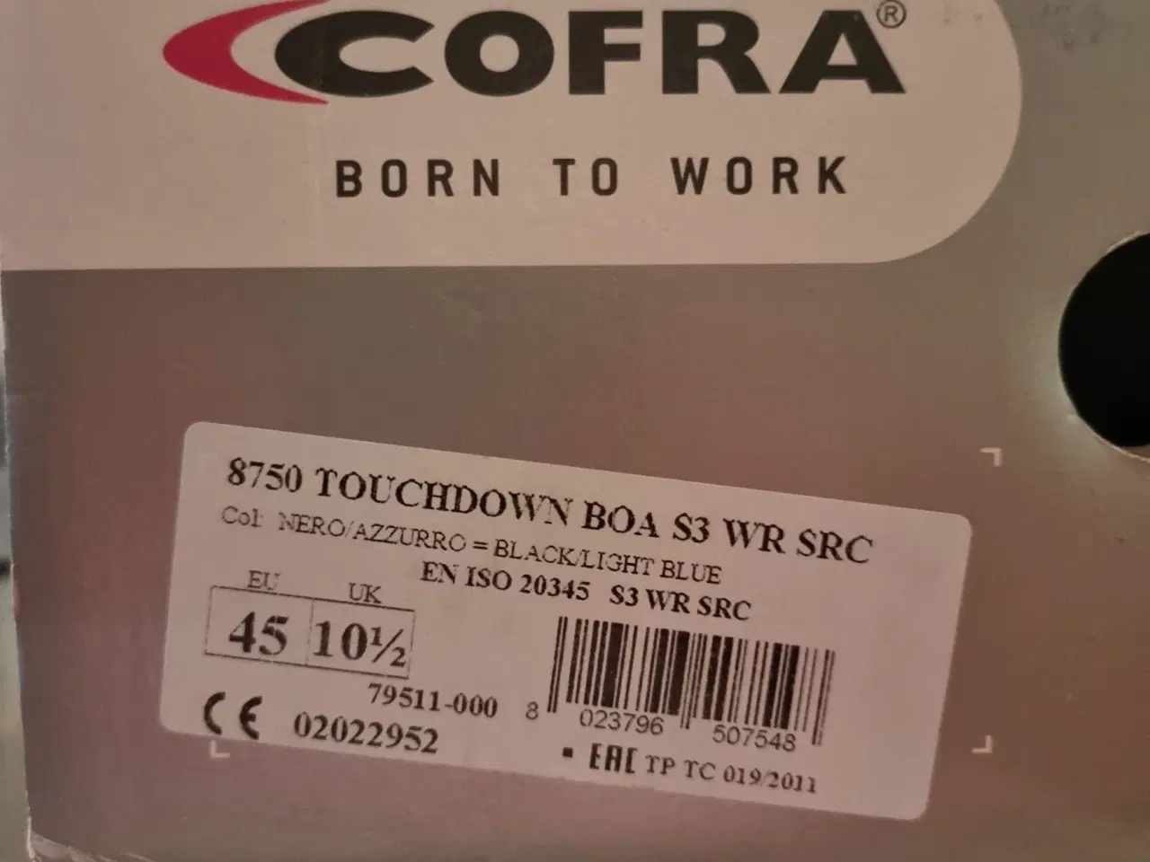 Billede 4 - Cofra Touchdown BOA S3
