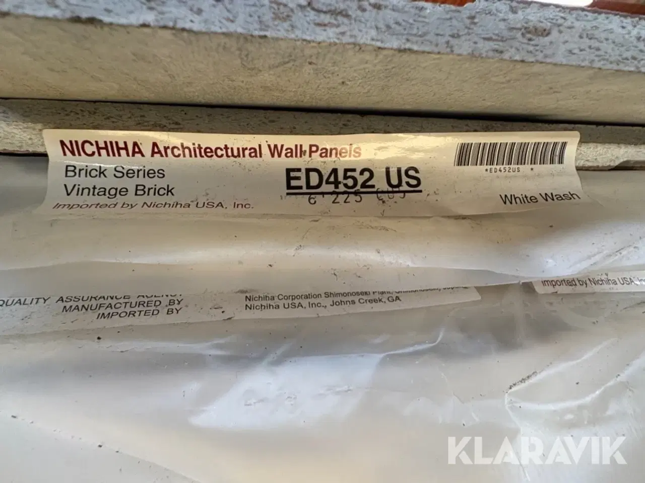 Billede 7 - Facadebeklædning Nichiha Vintage Brick, ED452 US 42 plader
