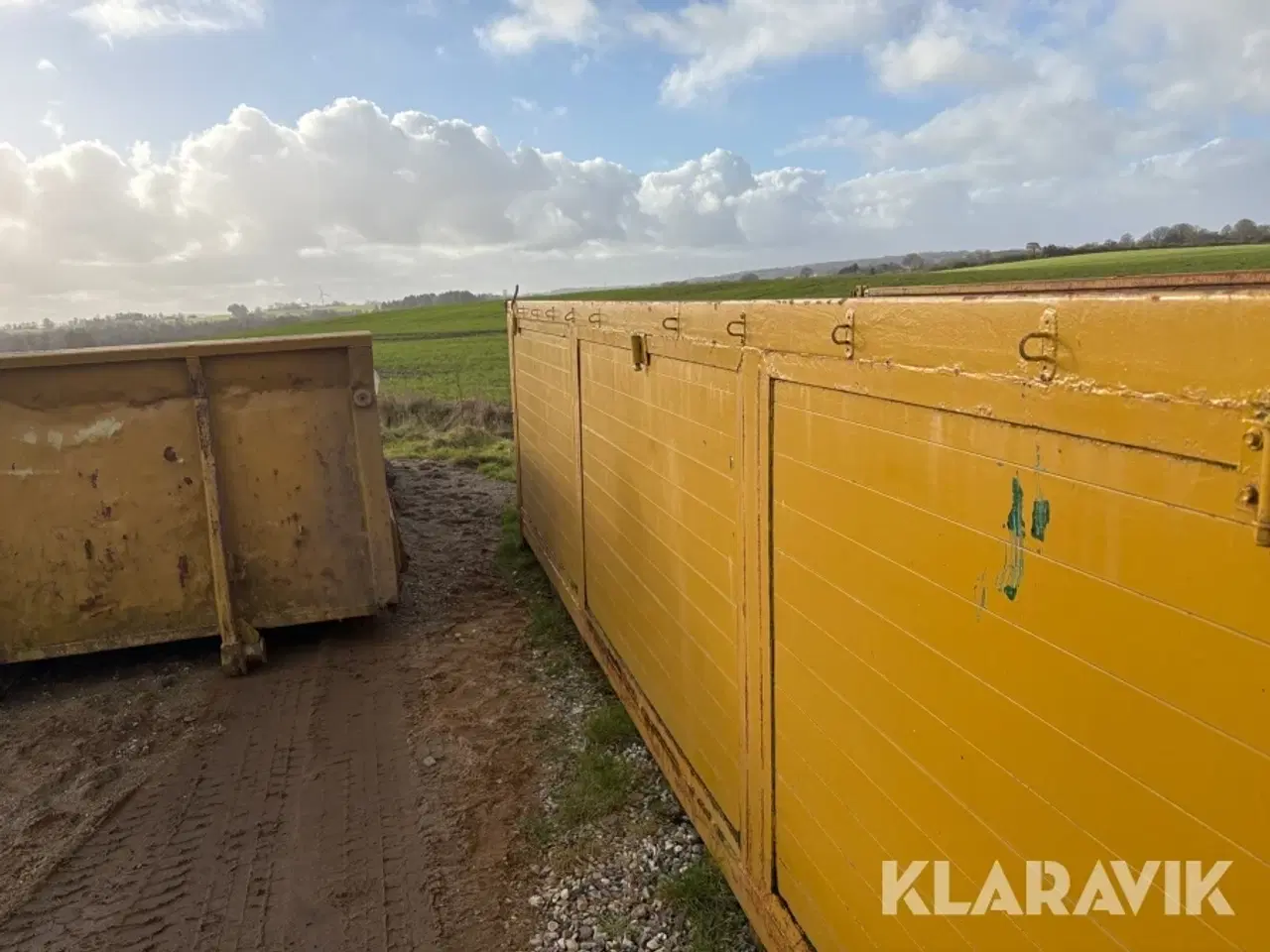Billede 8 - Wirehejs contianer med sidetip.