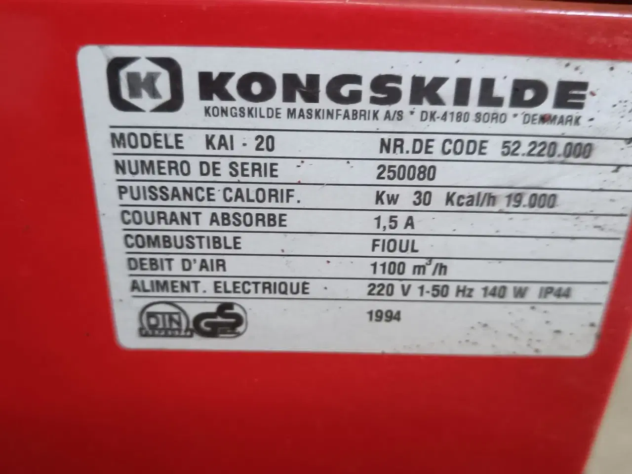 Billede 5 - Kongskilde KAI 20