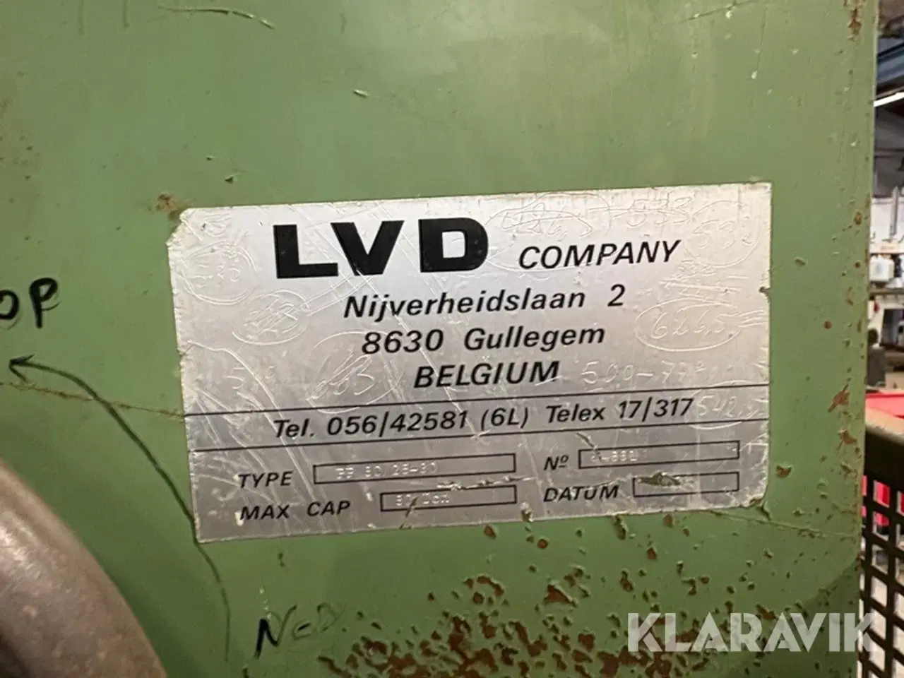 Billede 5 - Hydraulisk pladebukker LVD PP 50/25-30