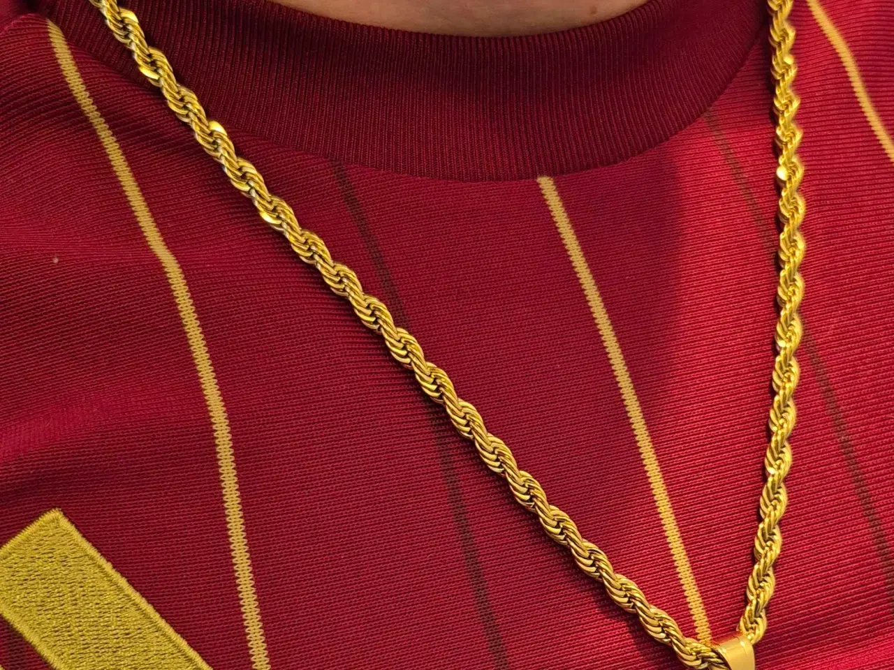 Billede 4 - Goldfilled rope eller franco kæde med medusa