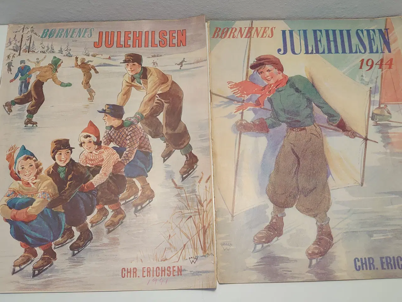 Billede 4 - 5 stk "Børnenes Julehilsen" 1941-43-44-45 og u.år