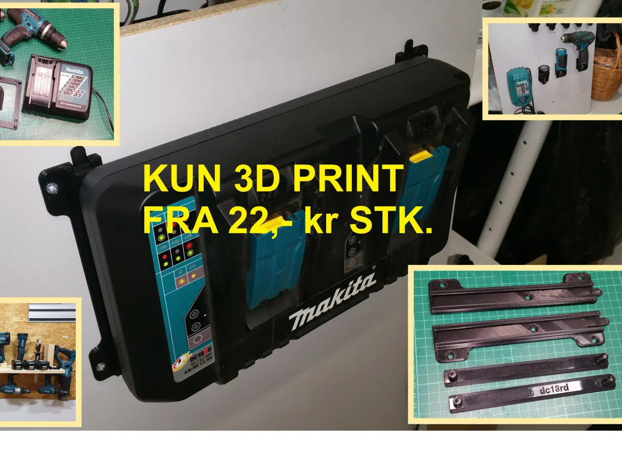 Billede 1 - Makita 18v/12v/10.8v/14.4v holdere , beslag