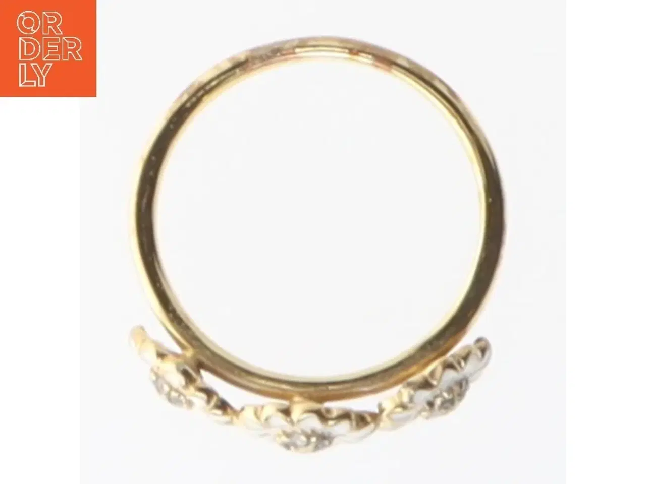 Billede 2 - Guldring med blomsterdesign fra Christina (str. 57 mm)