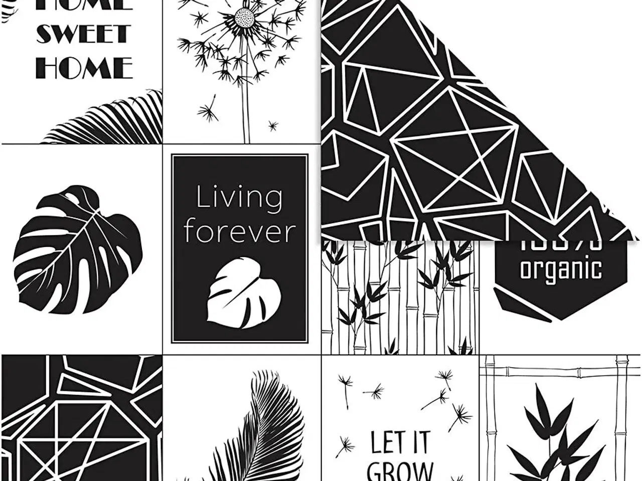 Billede 1 - Eksklusivt Designpapir med Unikke Mønstre - 5 ark