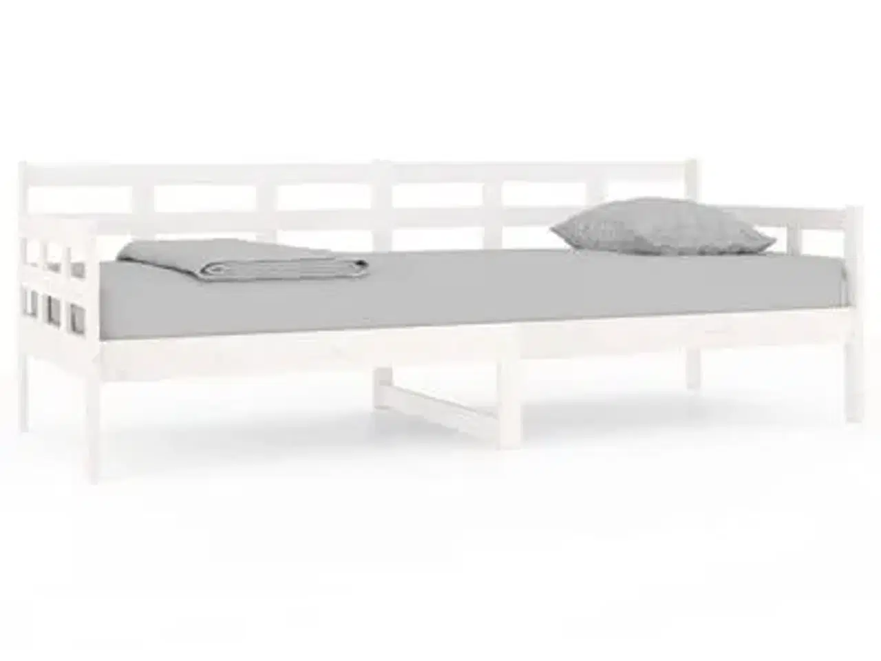 Billede 1 - vidaXL daybed 80x200 cm massivt fyrretræ hvid