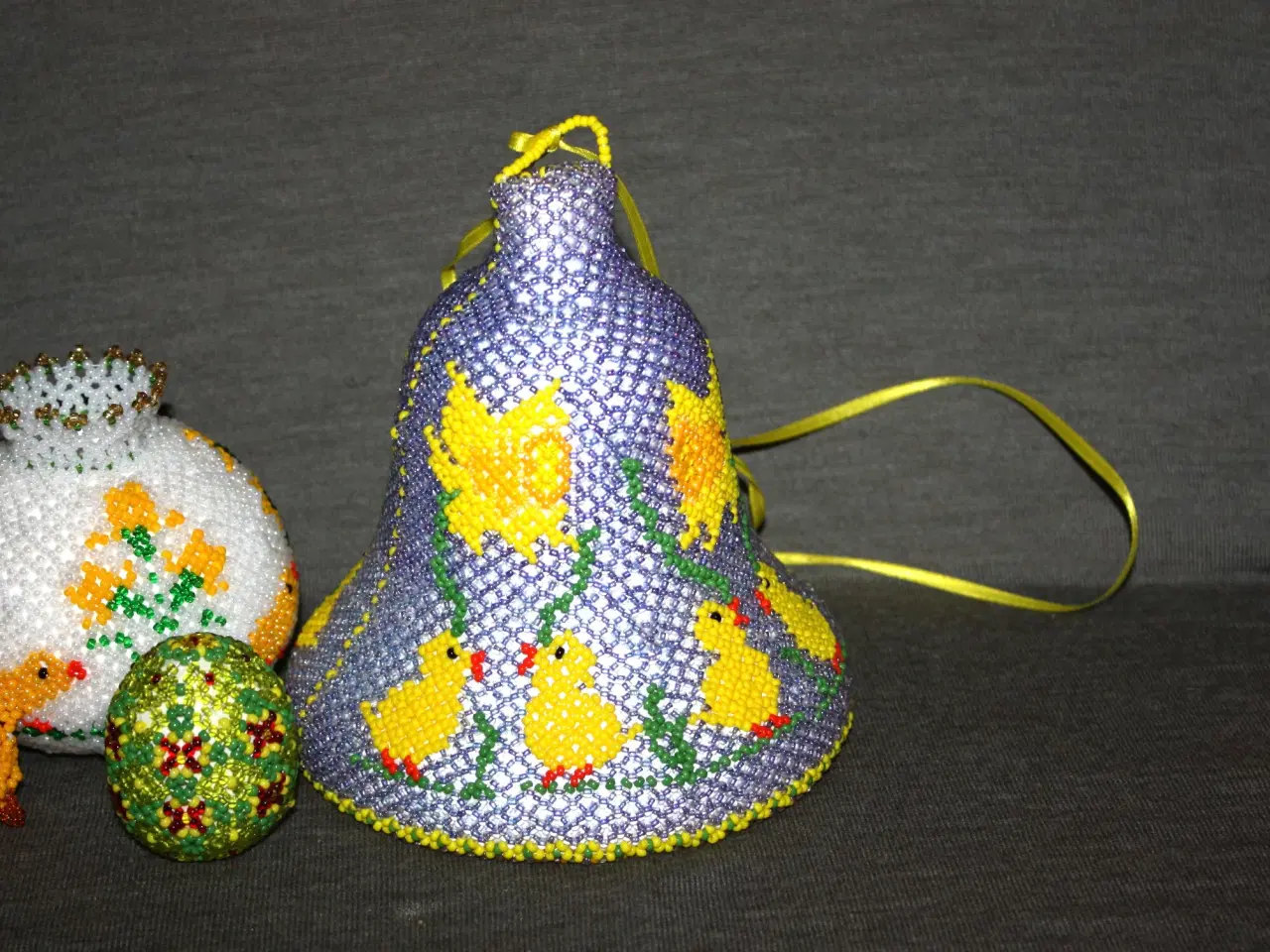 Billede 3 - Pynt til Påske Påskeæg 5 cm, Lysestager, 