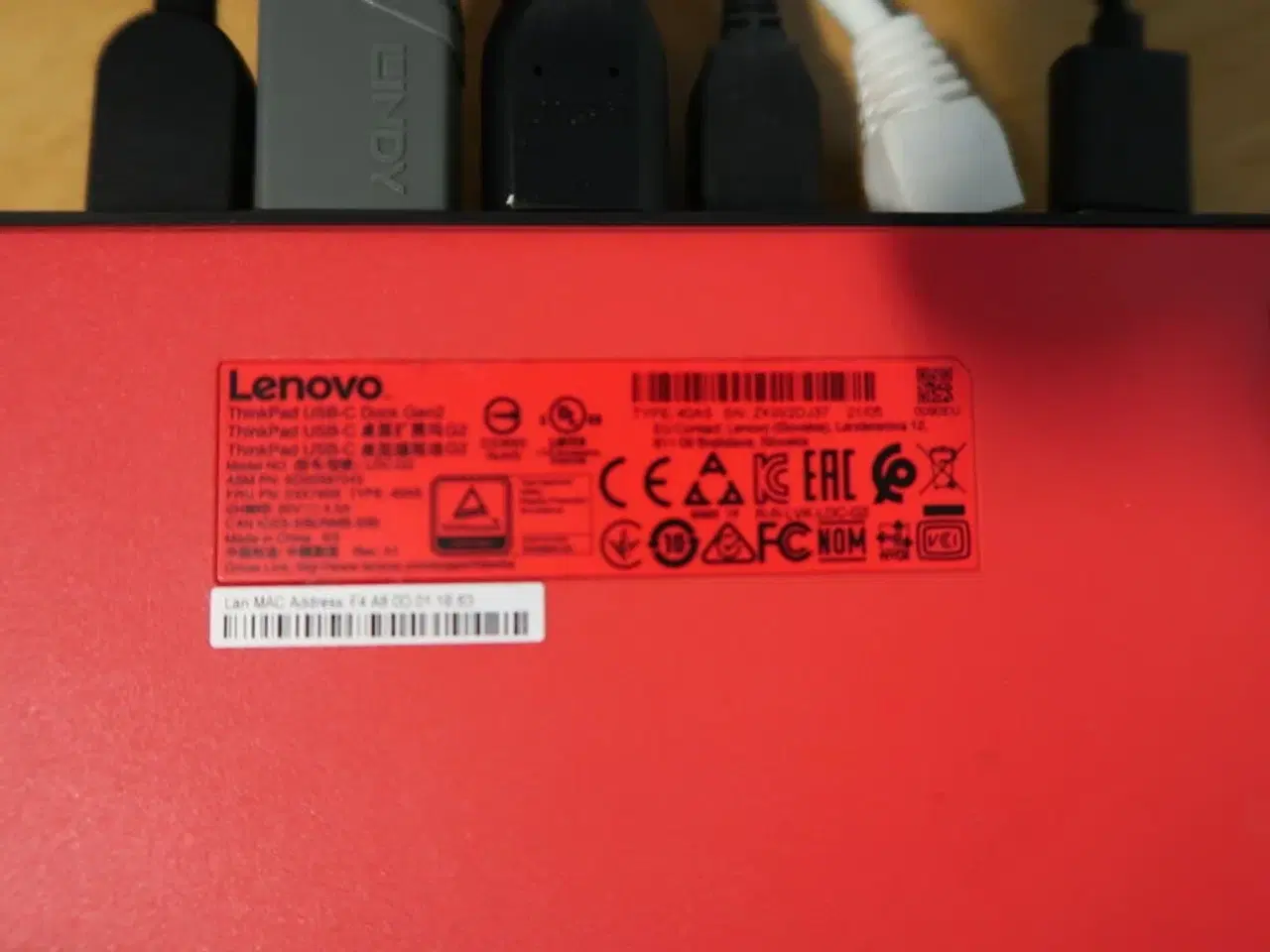 Billede 2 - Dockingstation LENOVO ThinkPad USB-C Dock Gen2