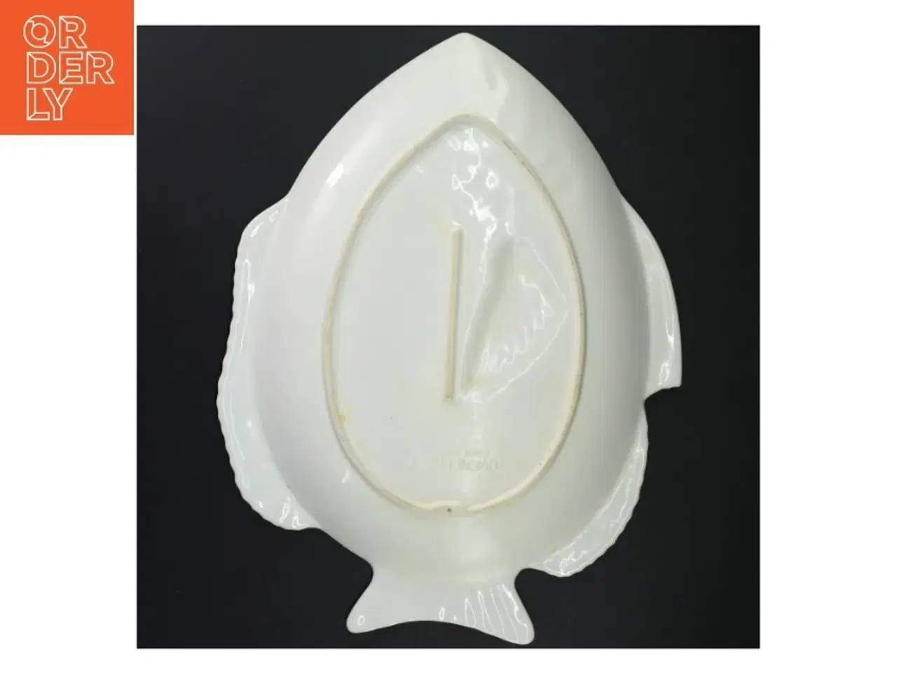 Billede 3 - Hvidt fiskefad (str. 40x30 cm)