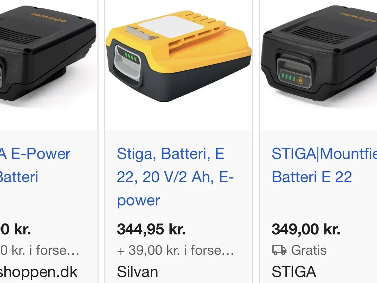 Billede 4 - STIGA batterier ubrugt
