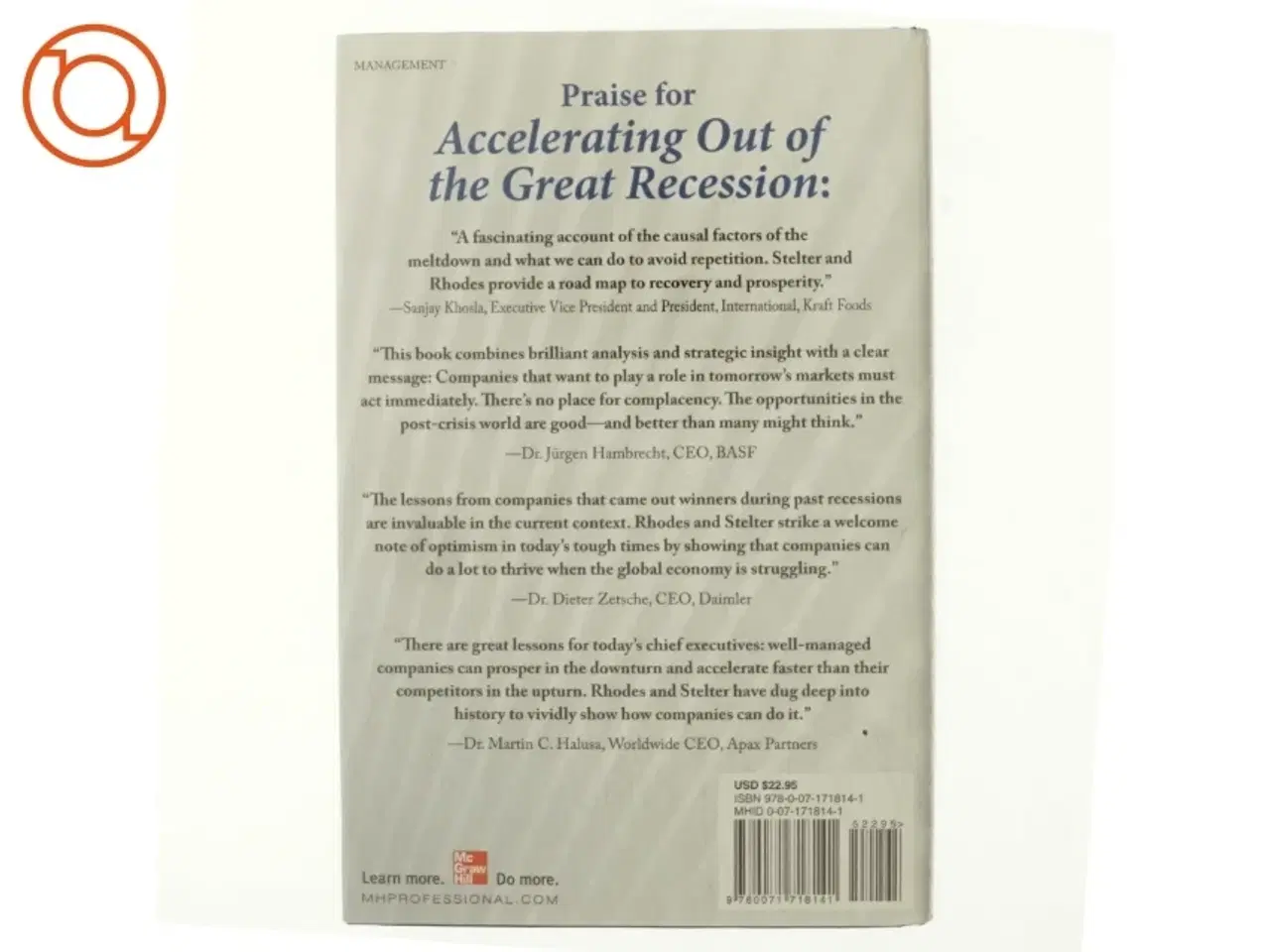Billede 3 - Accelerating out of the great recession : how to win in a slow-growth economy af David Rhodes (Bog)