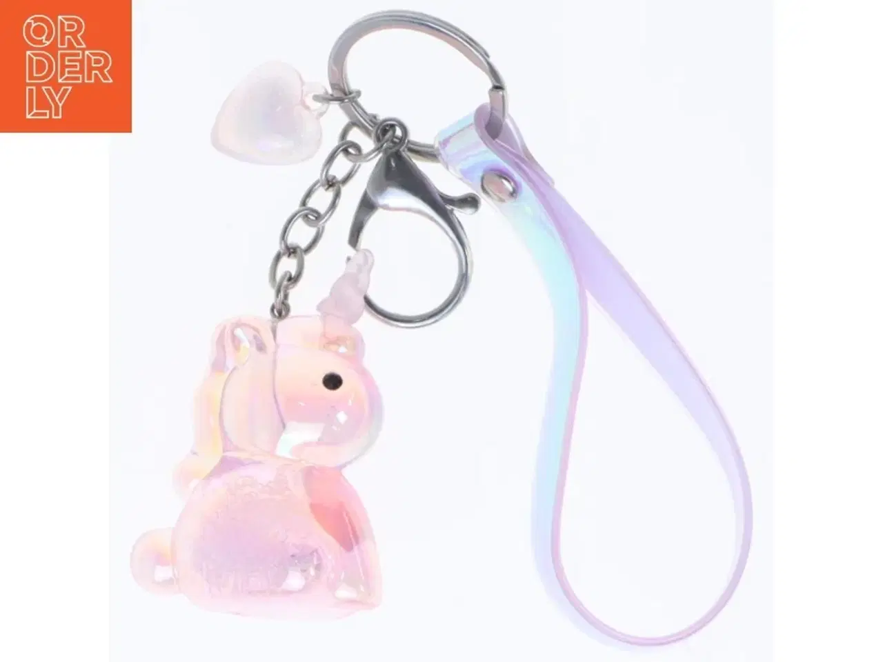 Billede 1 - Nøglering med enhjørning vedhæng (str. 13 cm)