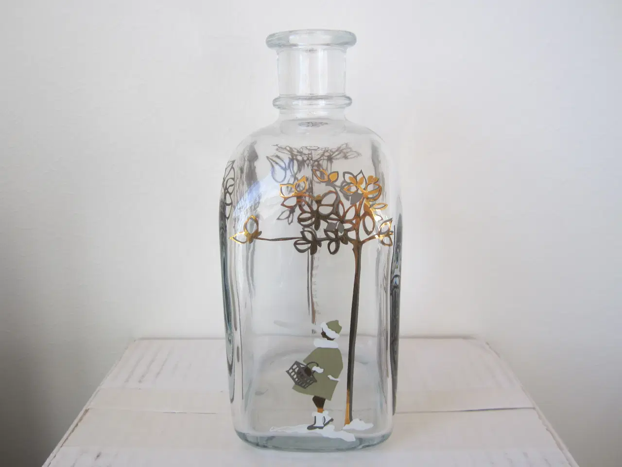 Billede 6 - 2007 Holmegaard juleflaske med 2 glas i gaveæske.