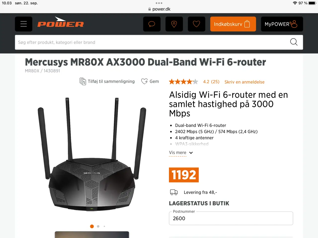 Billede 1 - Dual -band wi-fi 6-router