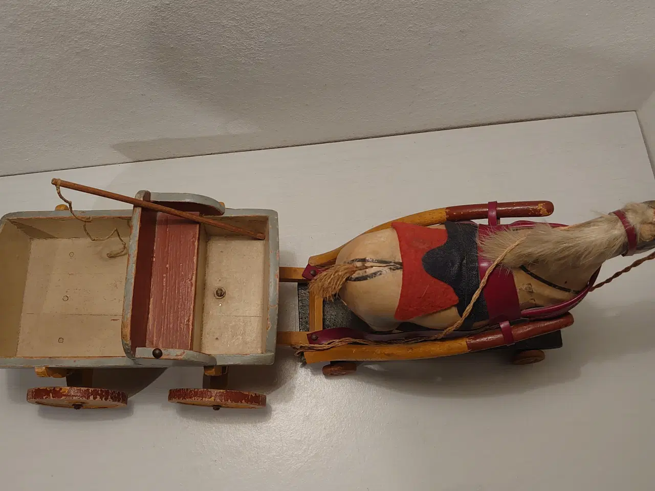 Billede 2 - Fængselslegetøj:Vogn og hest Vogn nr 48 i kat.1933