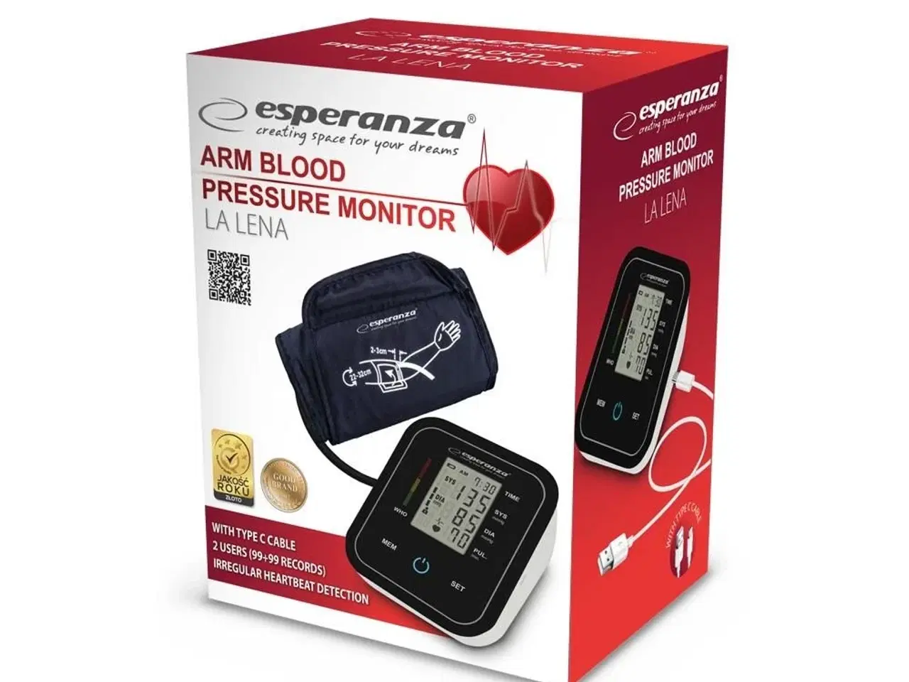 Billede 4 - Blodtryksmåler overarm – Esperanza ECB006