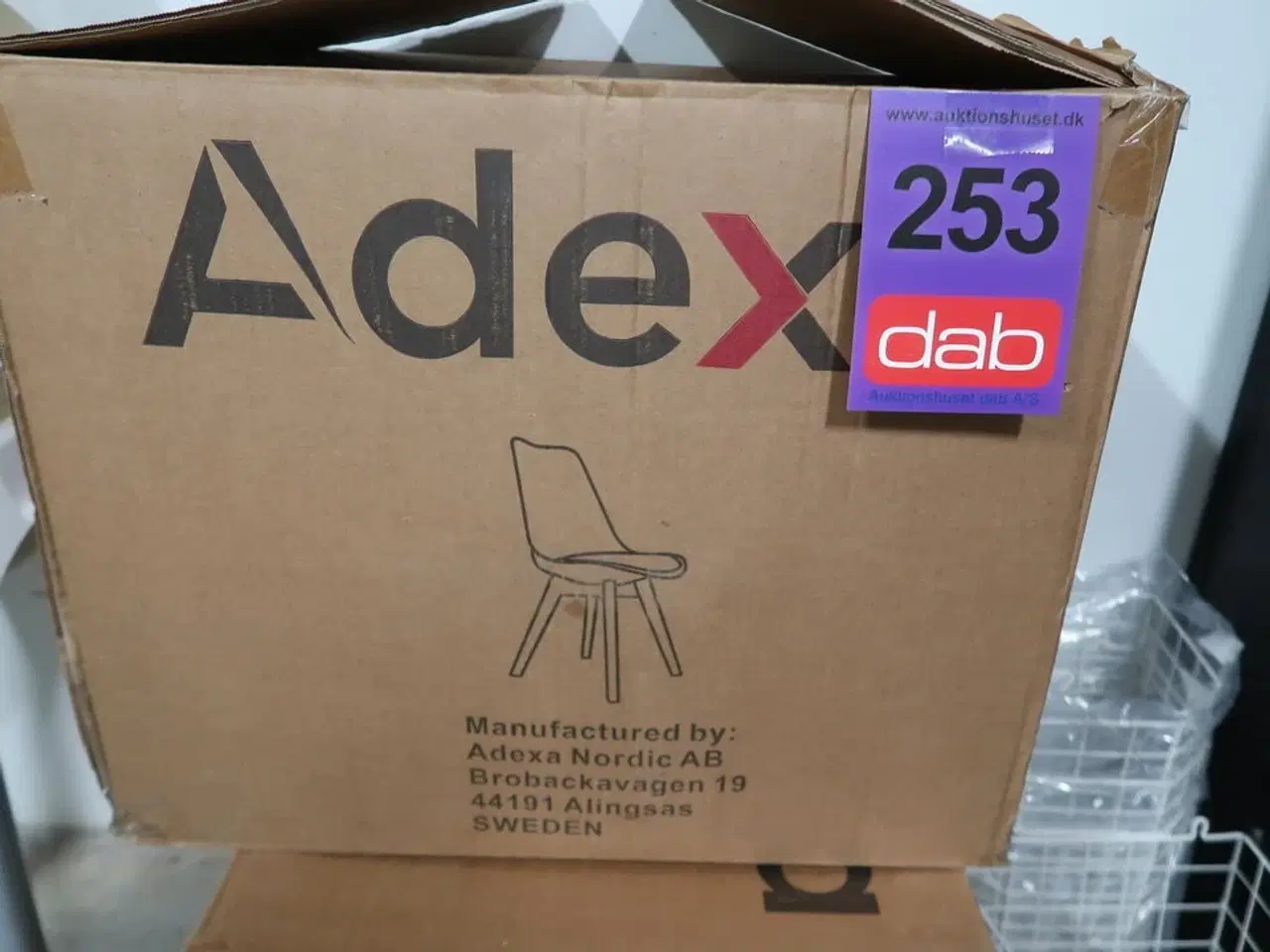 Billede 3 - 8 stk. Skalstole sort