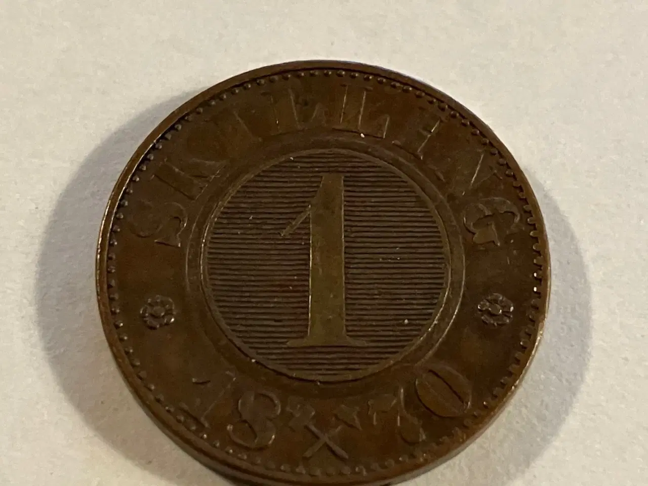 Billede 1 - 1 Skilling 1870 Norge