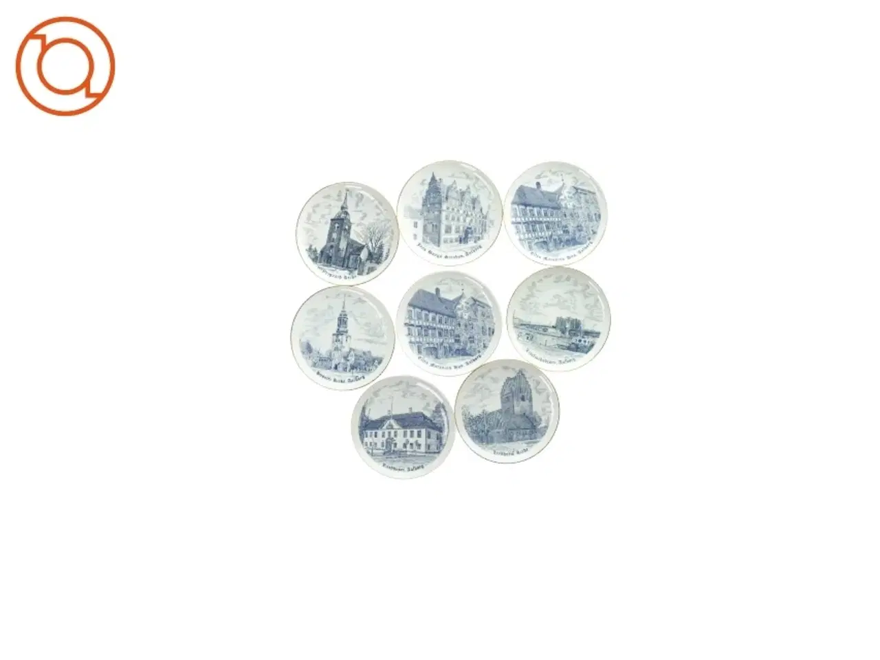 Billede 1 - 8 forskellige tallerkner med motiv fra Copenhagen Porcelæn (str. O 17)