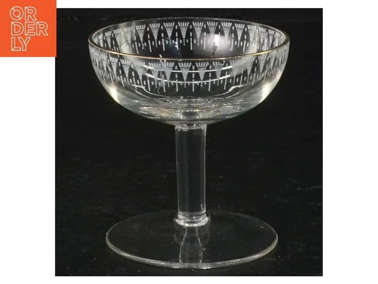 Billede 1 - Champagneskåle med guldtrim (str. 7,5 cm)