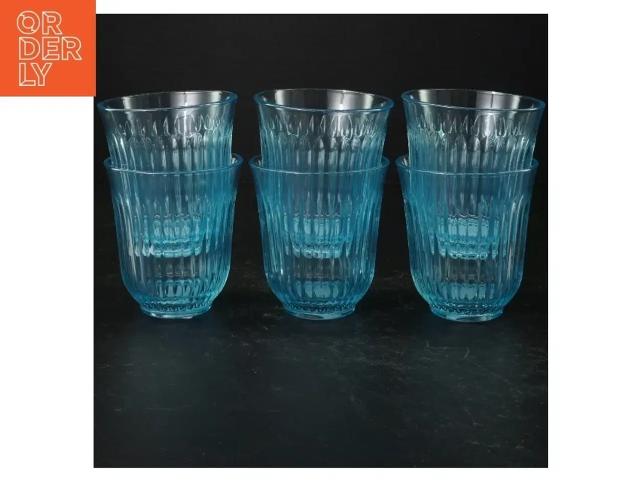 Billede 1 - Blå glas (str. 9,5 cm)