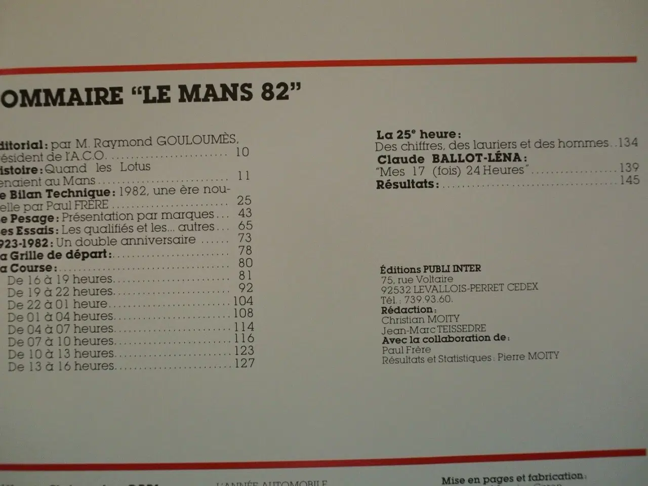 Billede 2 - 24 heures du mans 1982, avec christian moity et je