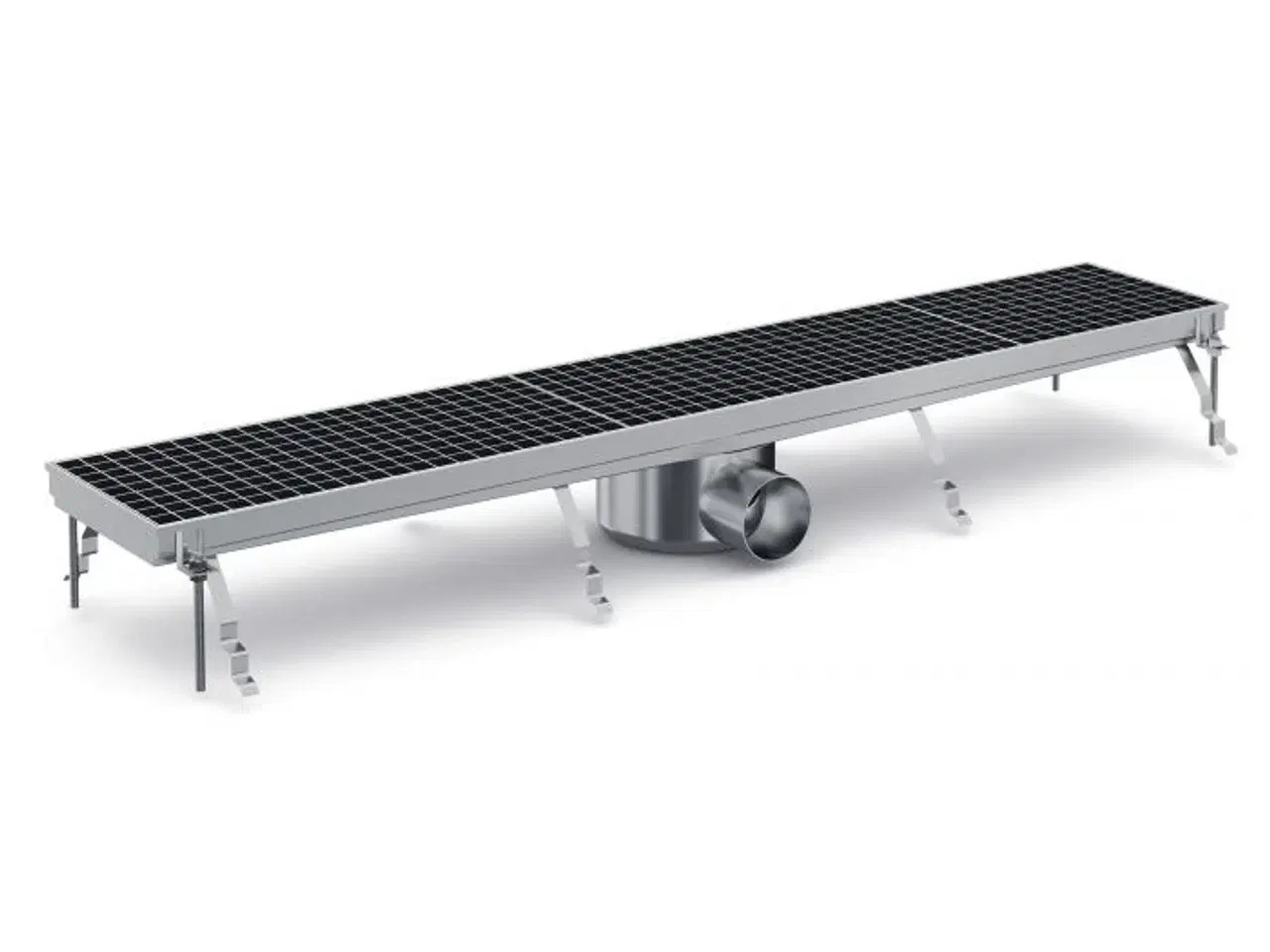 Billede 1 - Lang Gulvrende (114 cm) i AISI 304 Stål