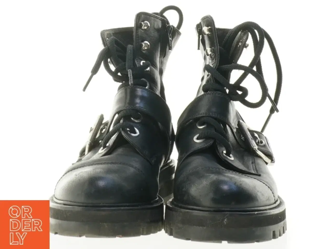 Billede 2 - Sorte læderstøvler fra Billi Bi (str. 39)