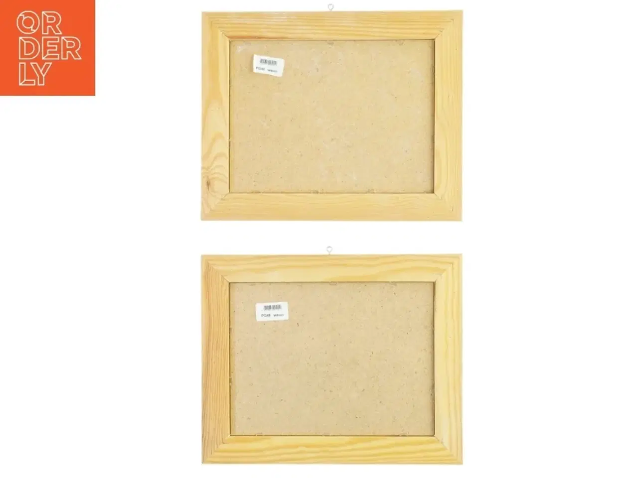 Billede 2 - Sæt af malerier med gyngehest (str. 31 x 24,5 cm)