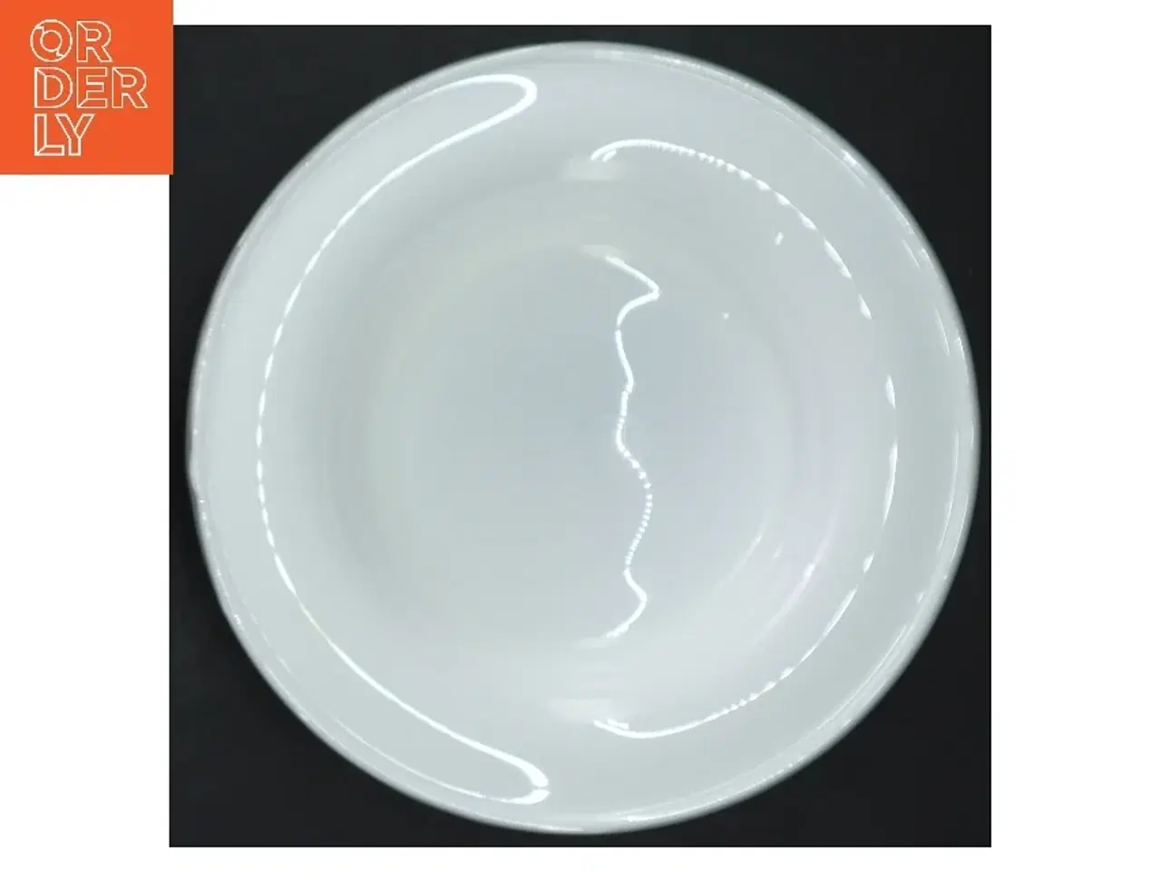 Billede 3 - Hvidt askebæger fra holmegård (str. Ø 18,5 cm)